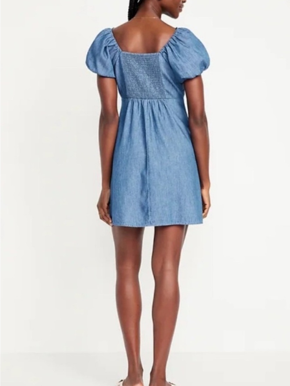 Old Navy Jean Mini Swing Dress - Picture 4 of 10